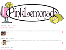 Tablet Screenshot of pinklemonadeoflife.com